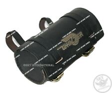 Sac à outils en cuir noir pour moto vintage Pacemaker Whizzer