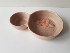 Plat serviteur à Olives en céramique thème floral - Vallauris