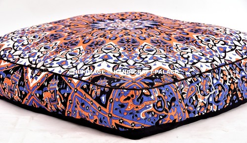 Indien carré pouf housse lit - pouf,