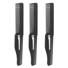  3pcs pliable corne de boeuf peigne ensemble portable peigne à cheveux peigne de