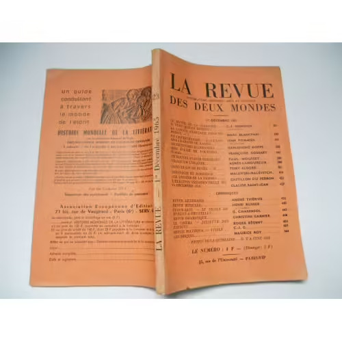 Revue litterature - la,
