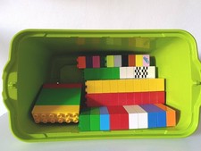 Lego Duplo Gros Lot 100 Pièces Briques 2x2 2x4 Toutes Couleurs Avec Boîte