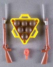 Playmobil - Anglais Soldat de la Garde - 2 Fusils & Bayonnette + Caisse Boulets 