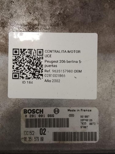 0281001866 boîtier moteur - , uce