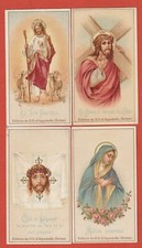 5 CHROMOS - IMAGES PIEUSES - CHOCOLATERIE D'AIGUEBELLE-