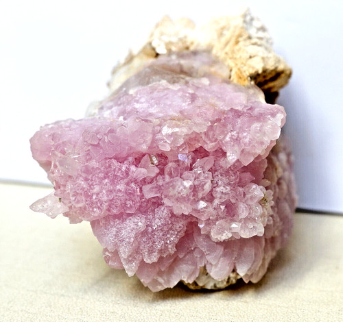 Quartz rose cristallisé - ,