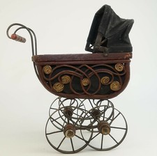 JouetLandau poussette poupée ancien début XX ème,antique doll pram toy,old toy 