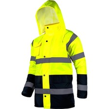 Veste De Travail Réfléchissante De Sécurité Jaune Hiver PRO