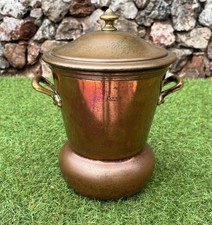 Grand Cuiseur vapeur pommes de terre en cuivre GAILLARD Paris casserole légumes