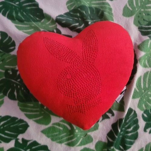 Coussin playboy rouge - coussin,