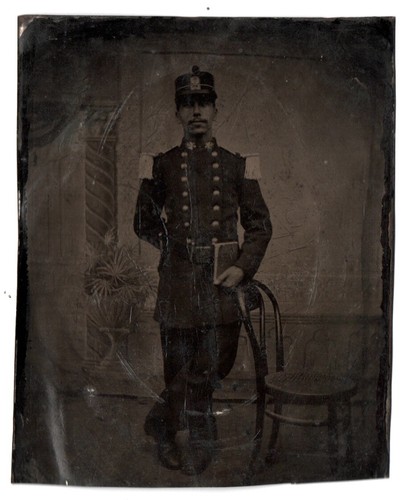 Photo ferrotype militaire - ferrotype,