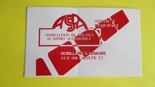 petit sticker rallye Peugeot 104 groupe F2 ASPA soutien sport automobile 9cm/5,5