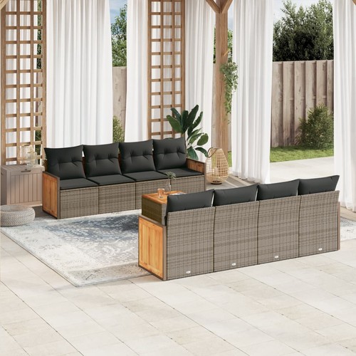 Salon jardin avec coussins - jardin,