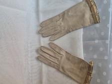 Hermes Gants En Cuir Beige