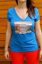 t shirt bleu femme KANABEACH