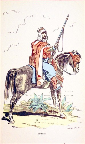 Spahis cheval avec selle - à,
