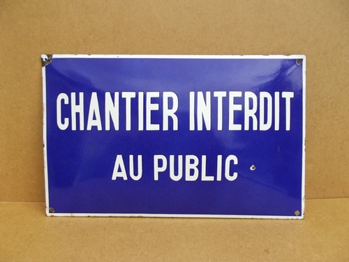 Ancienne plaque émaillé - plaque,