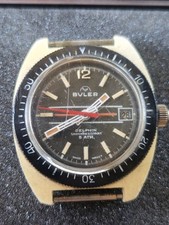 (73) Montre Buler  Plongée Ne Fonctionne  Pas  Vintage 