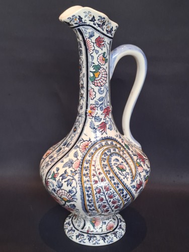Magnifique aiguière vase - , gien