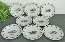N°2 ASSIETTE PUBLICITAIRE x8 À FROMAGE PRÉSIDENT EN PORCELAINE DE LIMOGES APILCO