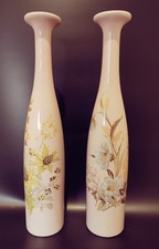 Paire De Vases En Céramique De Desvres Signé Gabriel Fourmaintraux Tbe 35 Cm