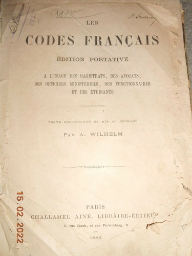 Livre ancien les - ancien, codes