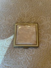 Ancien poudrier de sac et sa pochette