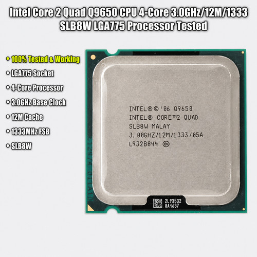 Intel core quad q9650 cpu - quad,