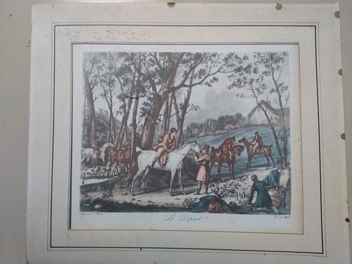 Gravure aquatinte xixe - gravure,