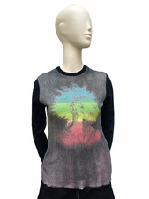 Jean Paul Gaultier JPG Jeans Mohawk Punk Longsleeves T-shirt Women S Men XXS 