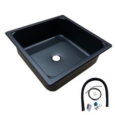 Noir Évier 350x350x120 mm