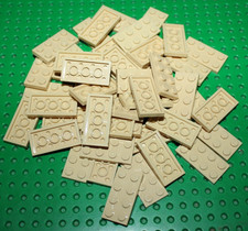 47 x Lego Tan Plate 2x4 ref