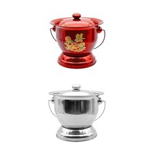 Pot de chambre crachoir avec couvercle multifonction pour chambre à coucher,