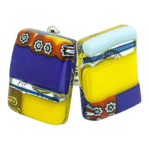 Murano verre boutons manchette - murano,
