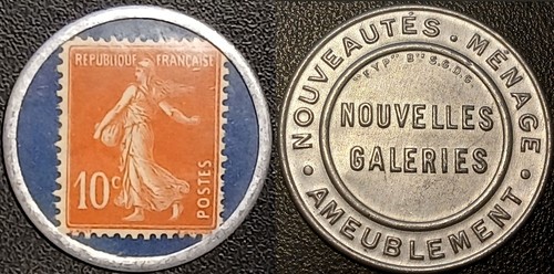 Timbre monnaie nouvelles - -,