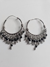 Boucles D'oreilles Savoyarde En Argent Vintage XIXEME. 