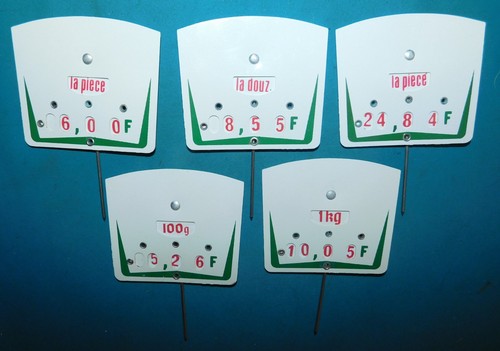 Anciennes etiquettes prix - etiquettes,