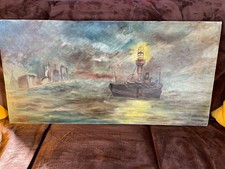 Tableau ancien huile - tableau, sur