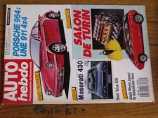 $$$ Revue Auto Hebdo N°622 Porsche 964  Maserati 430  Seat Ibiza SXi  Prost