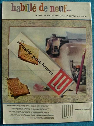 Publicité papier biscuits - papier,
