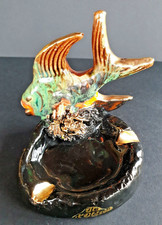 cendrier  « le poisson » en céramique Vallauris , sérigraphié Île d’Oléron.