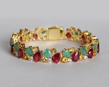 Bracelet rubis émeraude - bracelet, et