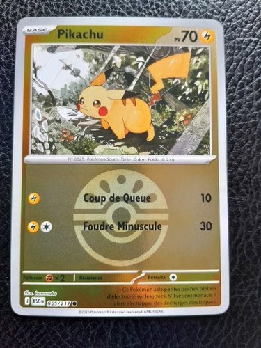 Carte pokemon pikachu - carte,
