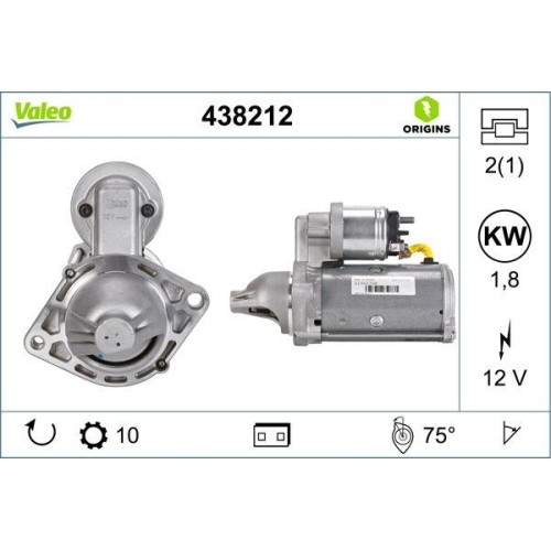 Démarreur valeo 438212 - valeo,