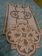 marron broderie richelieu  sur