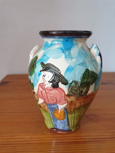Vase terre cuite - en, émaillée