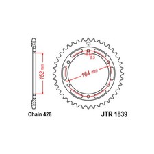 Engrenage S Acier P428 D55 SUNSTAR Yamaha 400 Sr 1991-2000