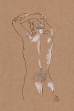 Nu nude dessin original S07