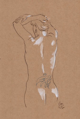 Nude dessin original s07 - nude,