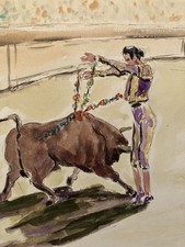 Peinture painting corrida - peinture,